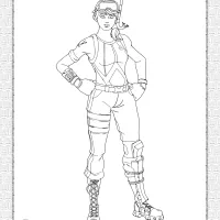 printable snorkel ops fortnite skin coloring page