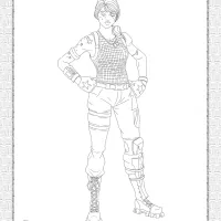 printable sparkle specialist fortnite skin coloring page