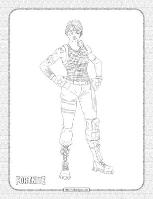 Sparkle Specialist Fortnite Skin Coloring Page