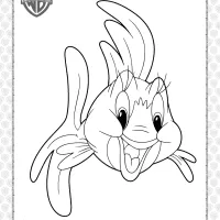 printable tom and jerry goldie coloring page
