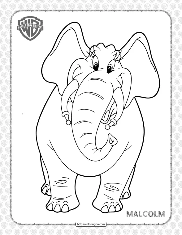 Printable Tom and Jerry Malcolm Coloring Page 1 printable tom and jerry malcolm coloring page