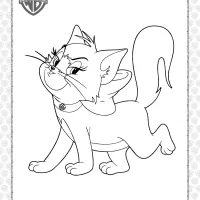 printable tom and jerry toots coloring page