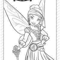 printables disney pirate fairy iridessa coloring page 1