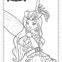 printables disney pirate fairy silvermist coloring page