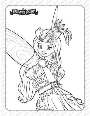 Printables Disney Pirate Fairy Silvermist Coloring Page