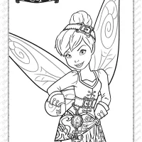 printables disney pirate fairy tinker bell coloring page
