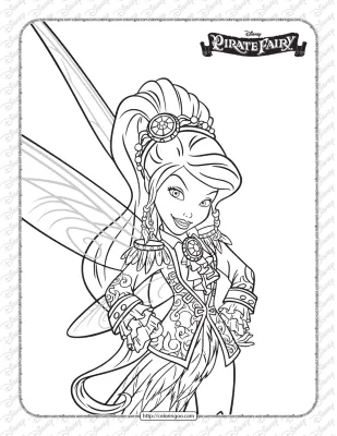 Printables Disney Pirate Fairy Vidia Coloring Page