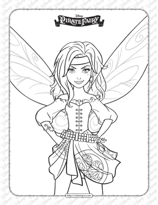 Printables Disney Pirate Fairy Zarina Coloring Page