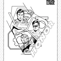 printables justice league pdf coloring pages