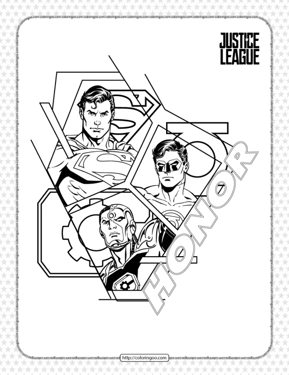 Printables Justice League Pdf Coloring Pages 1 printables justice league pdf coloring pages