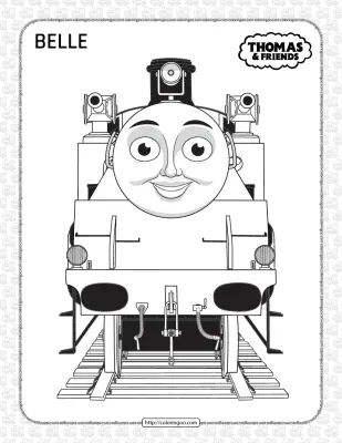 Printables Thomas and Friends Belle Coloring Page