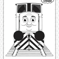 printables thomas and friends dart coloring page