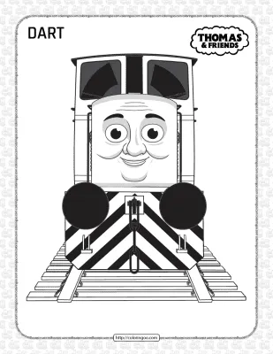 Printables Thomas and Friends Dart Coloring Page