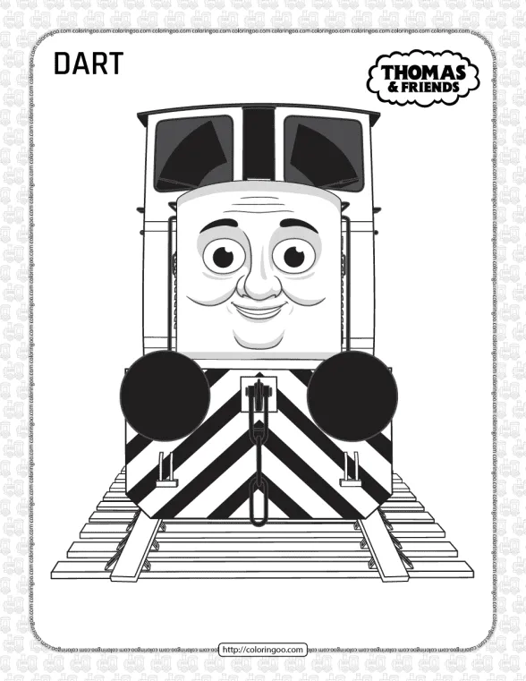 Printables Thomas and Friends Dart Coloring Page 1 printables thomas and friends dart coloring page