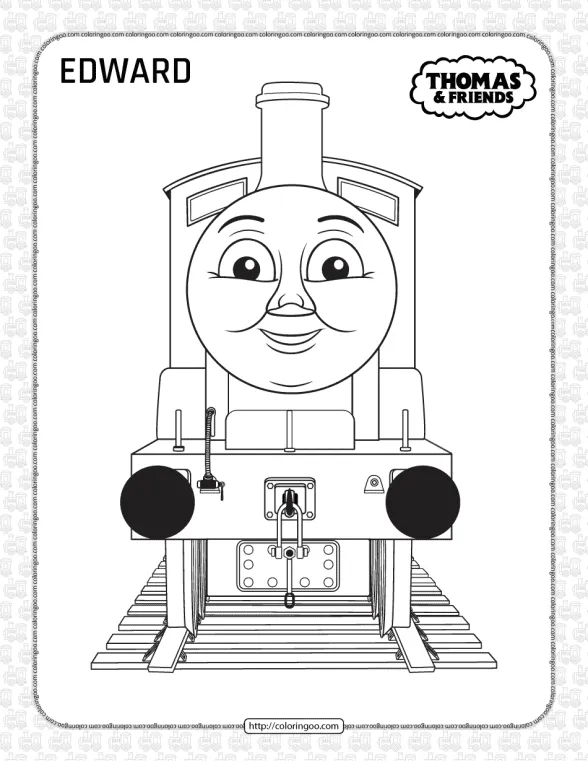 Printables Thomas and Friends Edward Coloring Page 1 printables thomas and friends edward coloring page