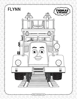 Printables Thomas and Friends Flynn Coloring Page