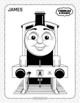 Printables Thomas and Friends James Coloring Page