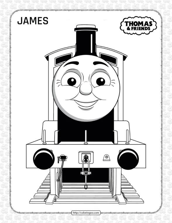 Printables Thomas and Friends James Coloring Page 1 printables thomas and friends james coloring page
