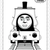 printables thomas and friends samson coloring page