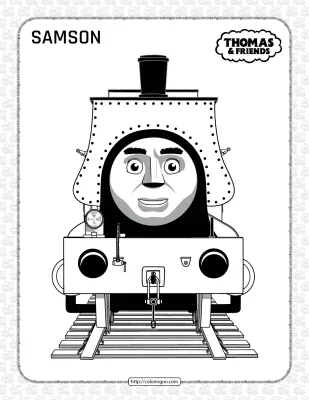 Printables Thomas and Friends Samson Coloring Page