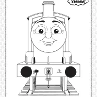 thomas and friends james coloring page for kids