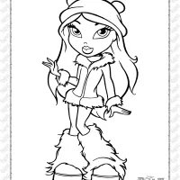 free printable bratz coloring pages