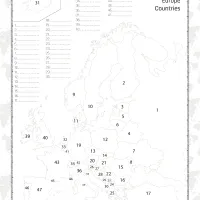 free printable europe countries map quiz worksheet