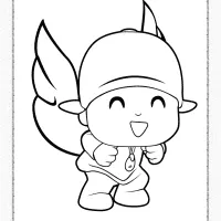 free printable pocoyo coloring page for kids