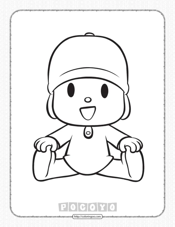 free printable pocoyo coloring pages