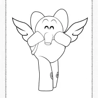 free printable pocoyo elly coloring pages