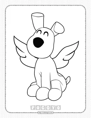 Free Printable Pocoyo Loula Coloring Pages