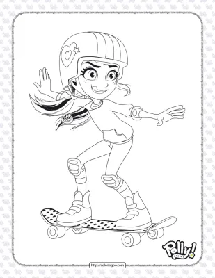 Free Printable Polly Pocket Coloring Sheet