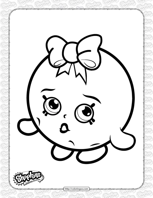 Free Printable Shopkins Bubbles Coloring Page 1 free printable shopkins bubbles coloring page