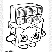 Printable Shopkins Cheeky Chocolate Coloring Page 18 free printable shopkins cheeky chocolate coloring page