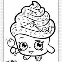 Free Printable Shopkins Cupcake Queen Coloring Page 22 free printable shopkins cupcake queen coloring page