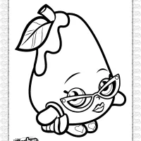 Free Printable Shopkins Posh Pear Coloring Page 10 free printable shopkins posh pear coloring page
