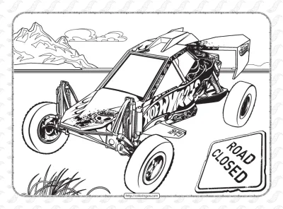 Free Printables Hot Wheels Coloring Sheet