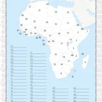 printable africa countries map quiz worksheet