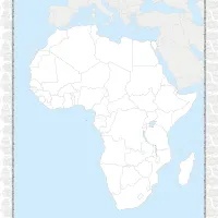 printable blank map of africa countries worksheet