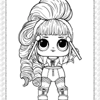 printable lol surprise remix coloring pages