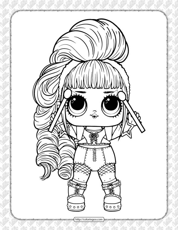 Printable LOL Surprise Remix Coloring Pages 1 printable lol surprise remix coloring pages