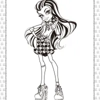 Printable Monster High Frankie Stein Coloring Page 3 printable monster high frankie stein coloring page