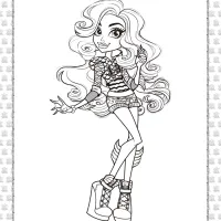 Printable Monster High Lagoona Blue Coloring Page 4 printable monster high lagoona blue coloring page
