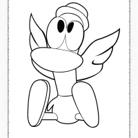 printable pocoyo pato coloring pages for kids