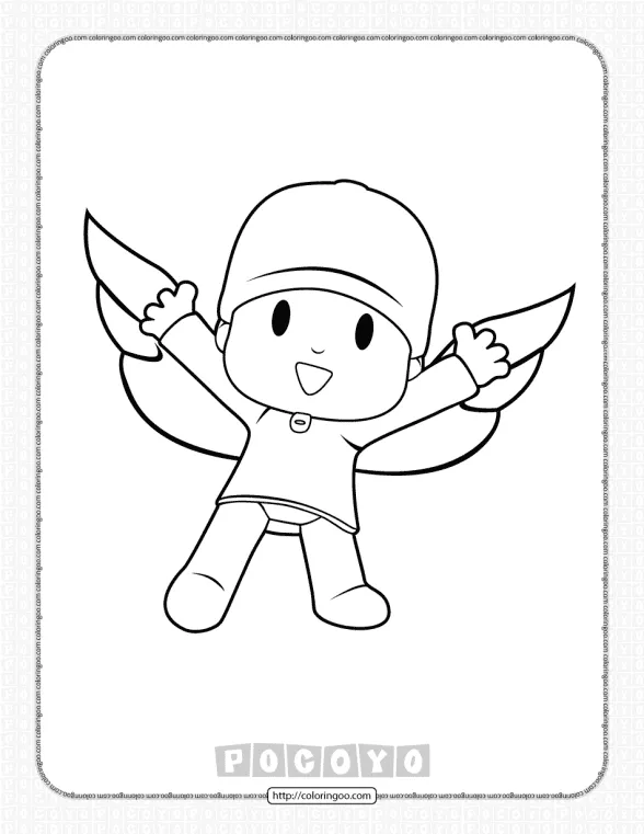 printable pocoyo pdf coloring pages