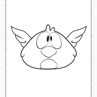 printable pocoyo sleepy bird coloring page