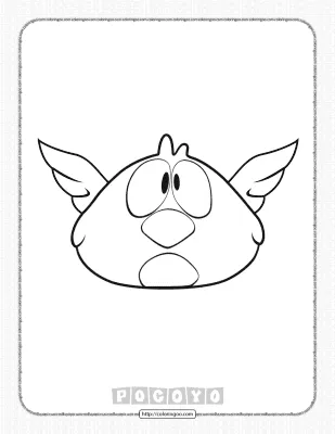 Printable Pocoyo Sleepy Bird Coloring Page