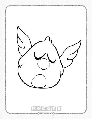 Printable Pocoyo Sleepy Bird Coloring Pages