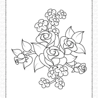 printable rose coloring pages for girls