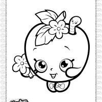 Printable Shopkins Apple Blossom Coloring Page 5 printable shopkins apple blossom coloring page